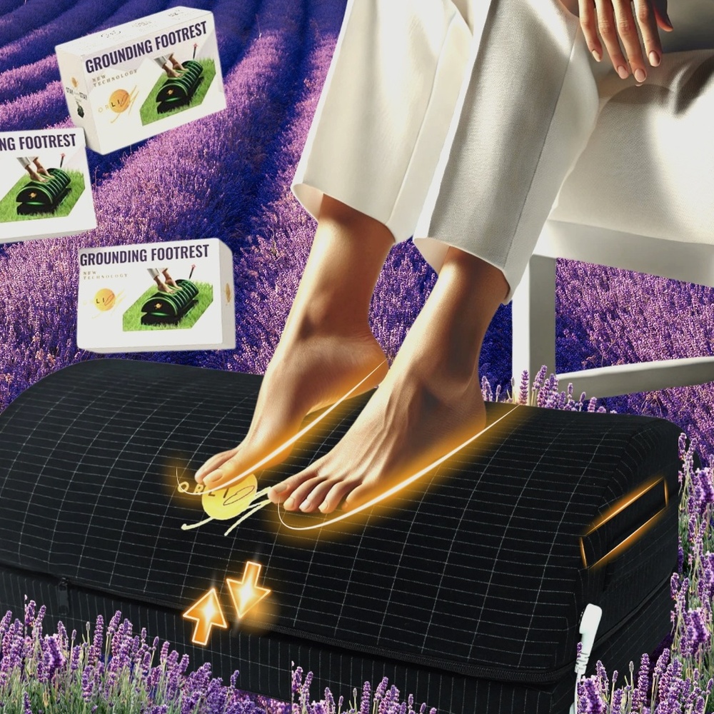 World's First Grounding Foot Rest — Revolutionary Technology that combines the c